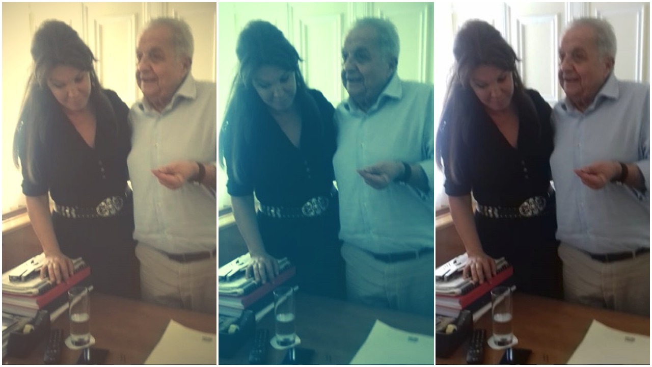 H Βάνα Μπάρμπα με τον Αλέκο Φλαμπουράρη στο Μαξίμου [εικόνες]