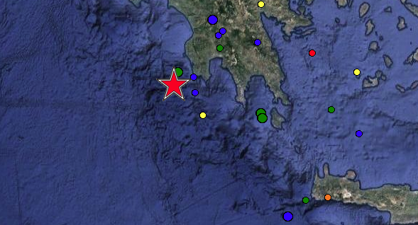 Σεισμός 5,4 Ρίχτερ στη θάλασσα ανοιχτά της Πύλου