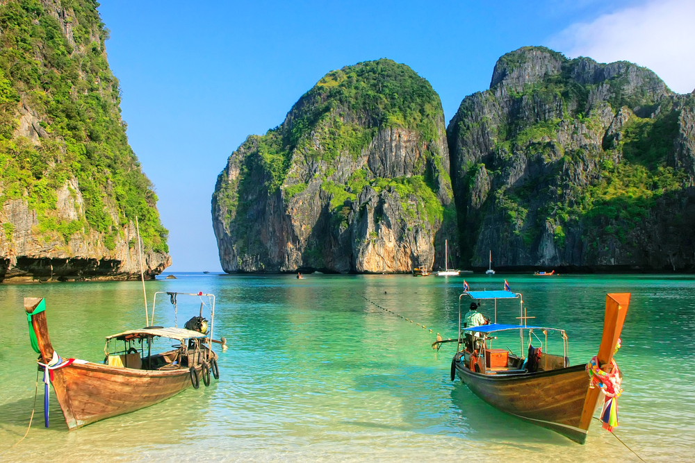 Paradise lagoon on Phi Phi Island