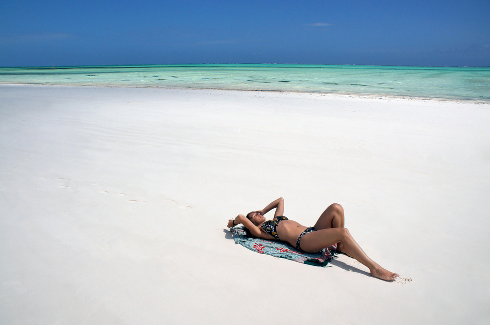 Paje beach, island of Zanzibar