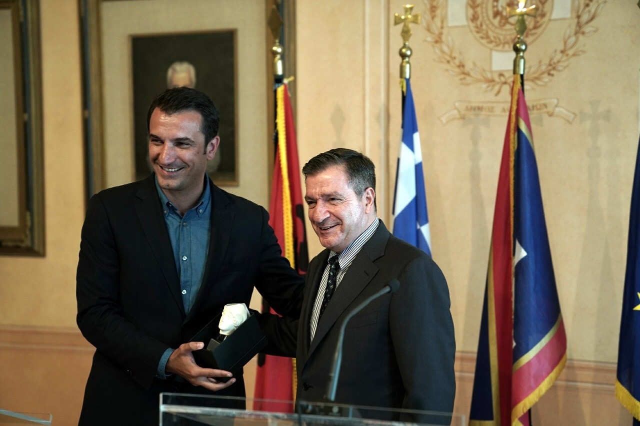 Συνάντηση Γιώργου Καμίνη με τον δήμαρχο Τιράνων