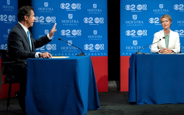 NY Debate: Με ύφος Μιράντα η Σίνθια Νίξον έβαλε δύσκολα στον Aντριου Κουόμο [βίντεο]
