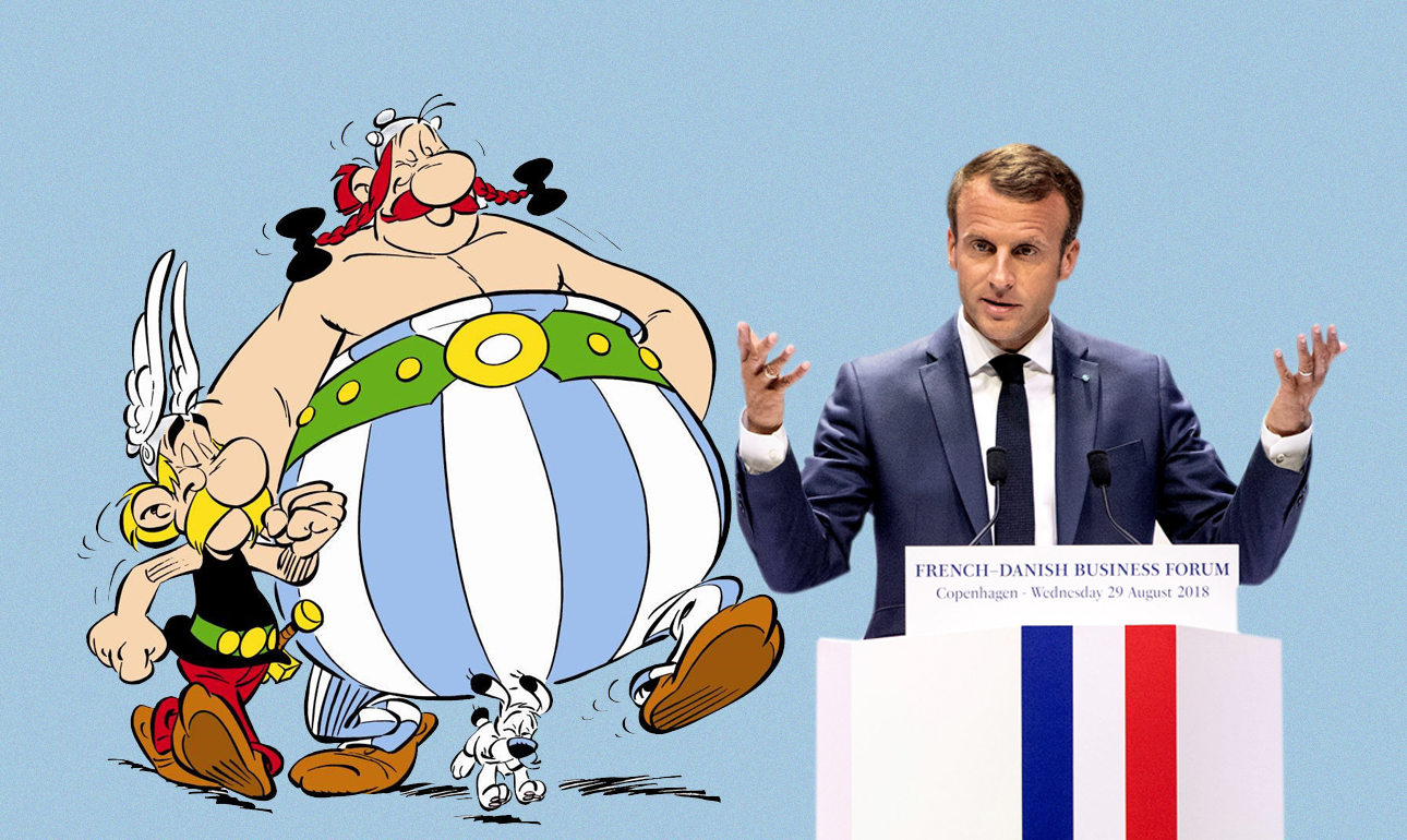 Εμανουέλ Μακρόν εναντίον… Αστερίξ και Οβελίξ