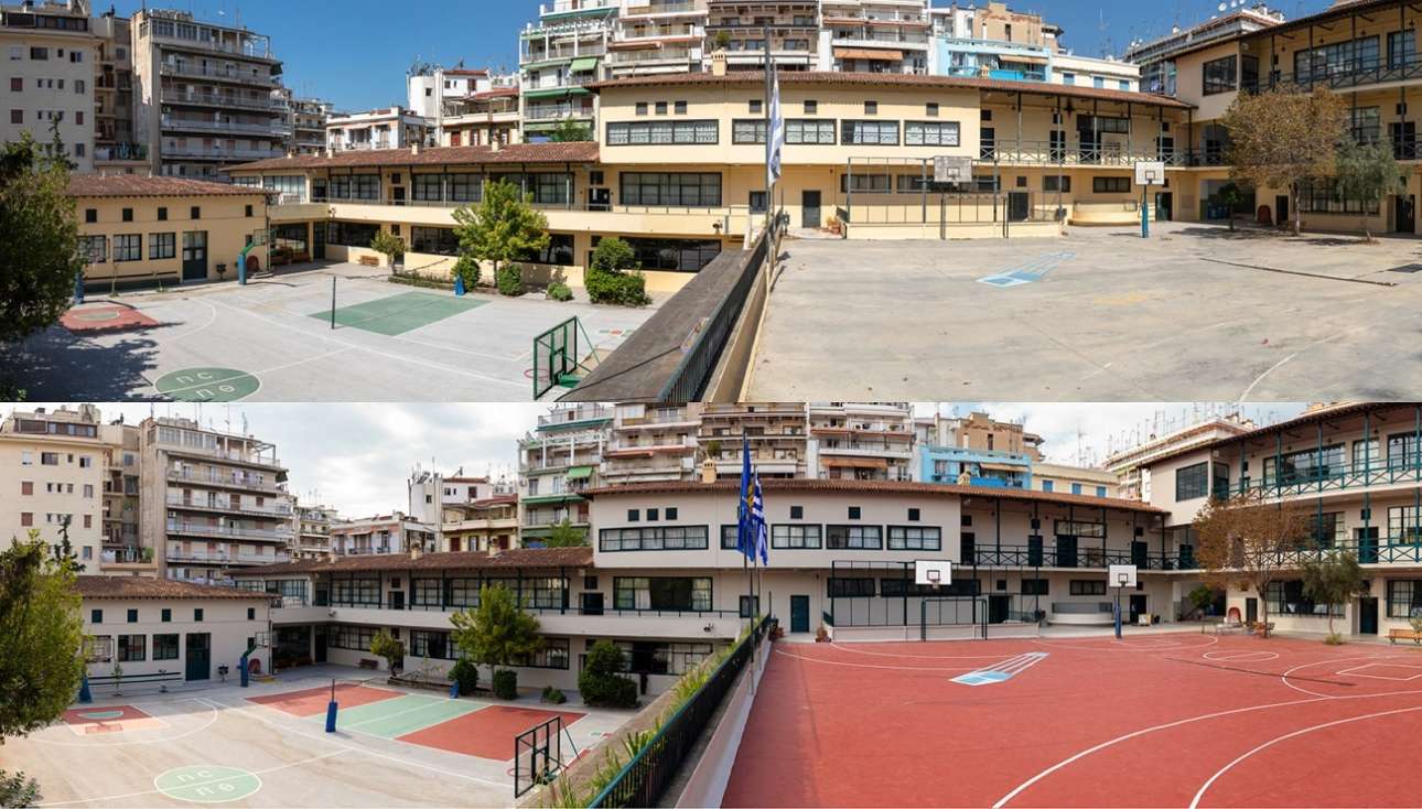 Δύο σχολεία της Θεσσαλονίκης ανακαίνισε η Coca-Cola Τρία Εψιλον