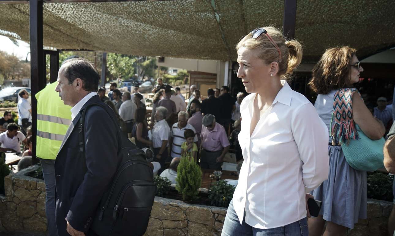 Η Δούρου στον τόπο του εγκλήματος