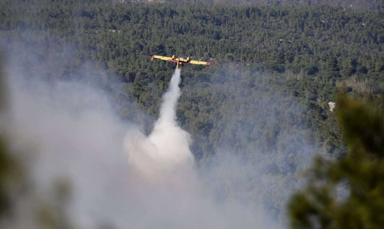 Ολονύκτια η μάχη με τις φλόγες στη Σιθωνία – Δεν υπάρχουν νέα μέτωπα