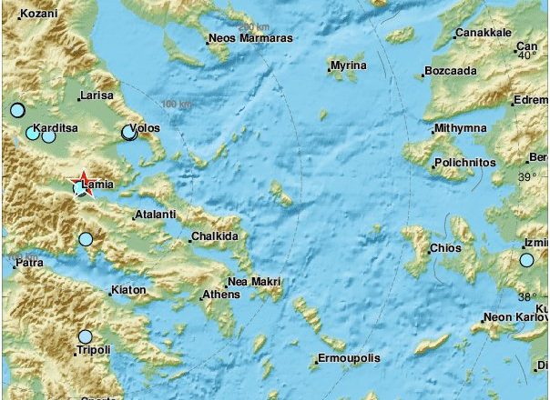 Μετά την Ζάκυνθο, σεισμός 4,3 βαθμών στη Λαμία