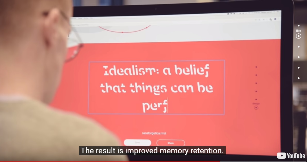 Sans Forgetica: Η γραμματοσειρά που ξυπνά τη μνήμη του αναγνώστη!