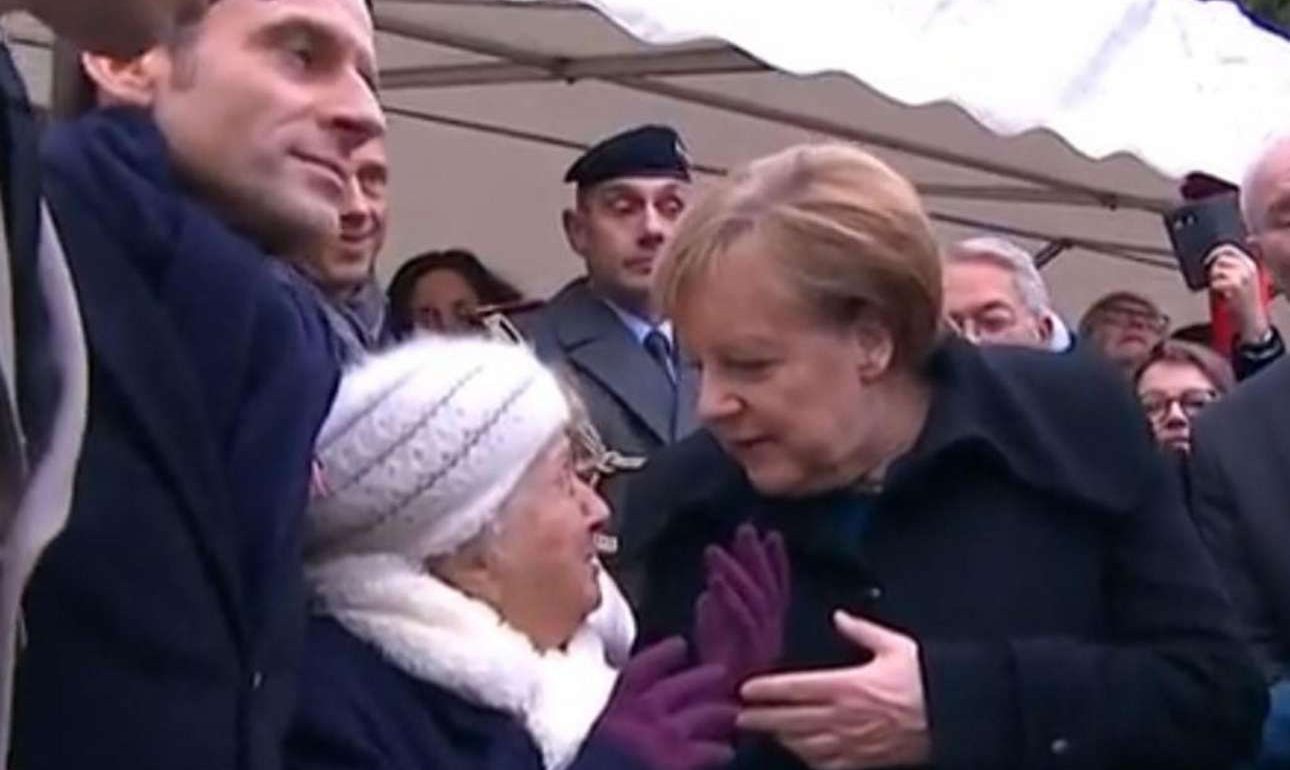 H γιαγιά που μπέρδεψε τη Μέρκελ με τη… σύζυγο του Μακρόν – και τι της απάντησε η καγκελάριος