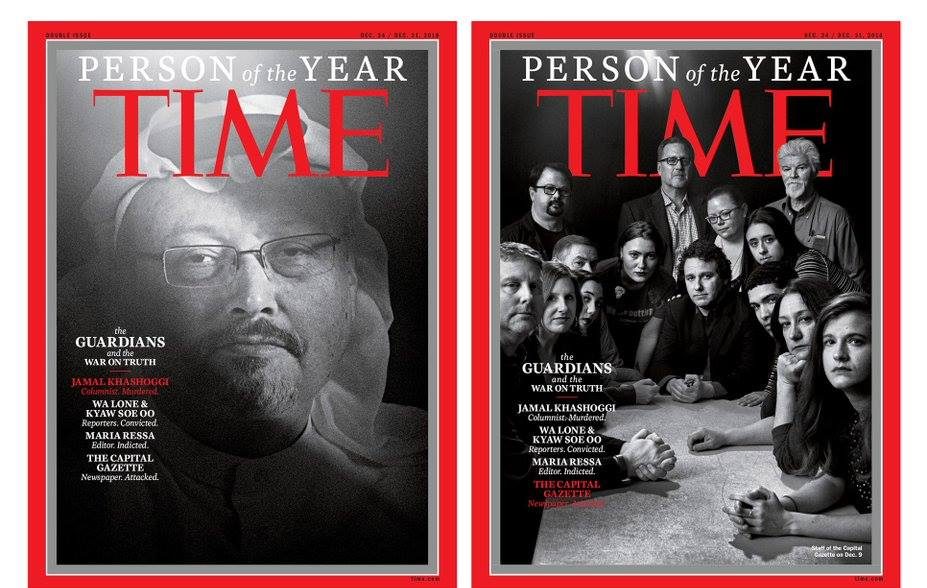 Ανθρωποι της χρονιάς για το Time οι καταδιωκόμενοι δημοσιογράφοι