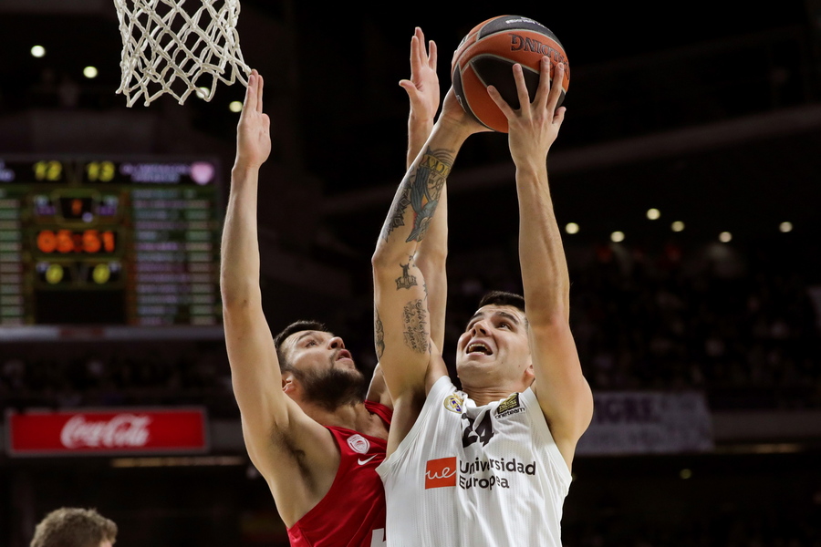 Ευρωλίγκα: Πάλεψε, αλλά «έπεσε» ο Ολυμπιακός στην έδρα της Ρεάλ Μαδρίτης