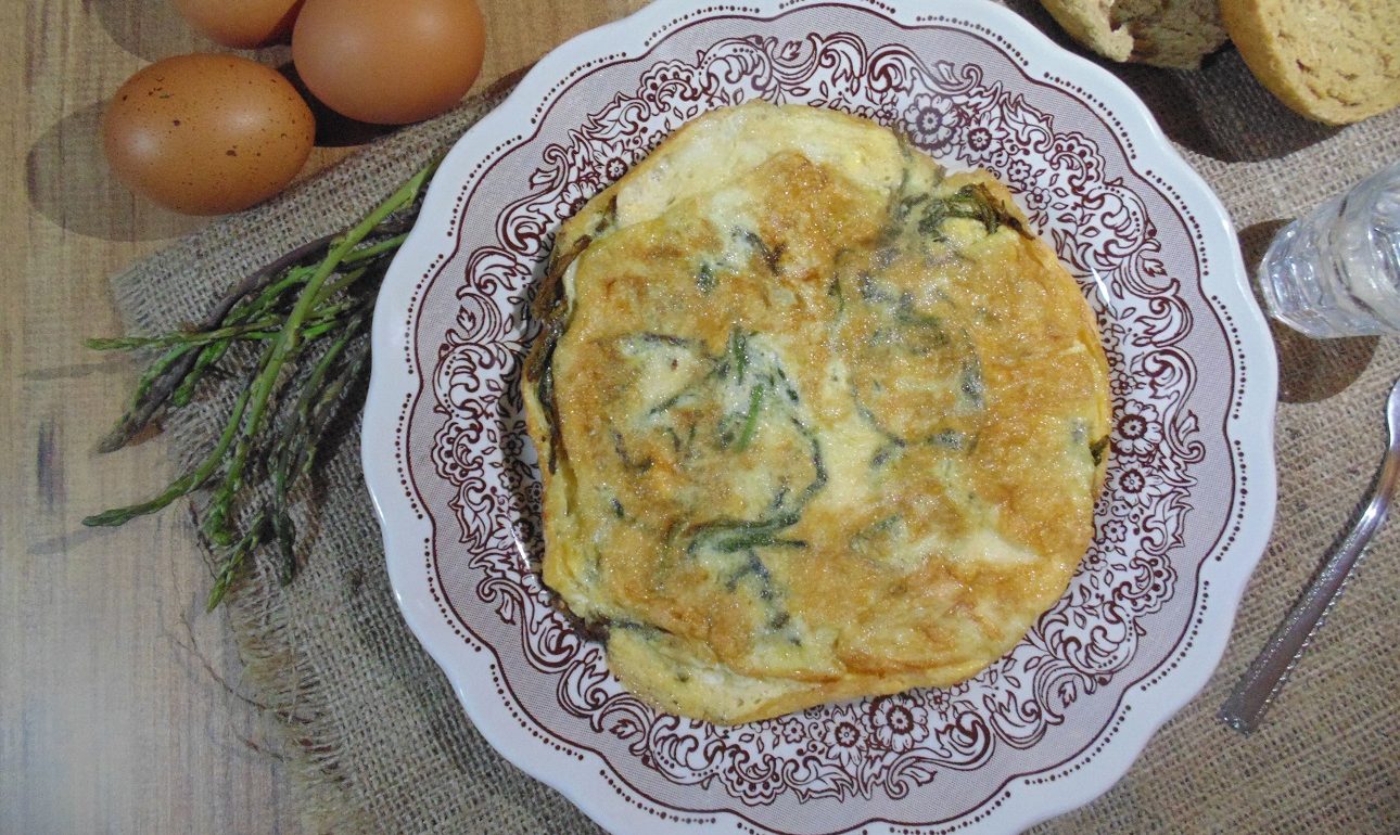 Σφαράγγια ή σπαράγγια άγρια, ομελέτα