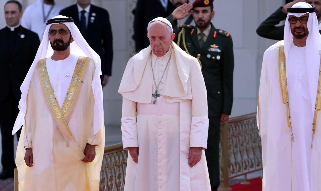 Ιστορική επίσκεψη του Πάπα Φραγκίσκου στα Ηνωμένα Αραβικά Εμιράτα