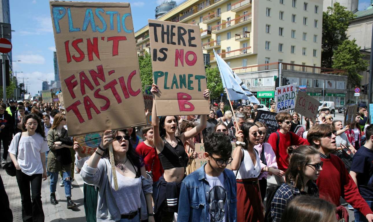 Ενα εκατομμύριο μαθητές στους δρόμους για την κλιματική αλλαγή