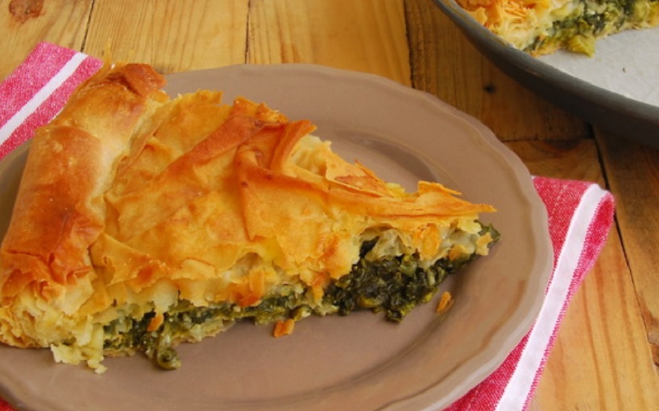 Σπανακόπιτα με πράσο και φινόκιο