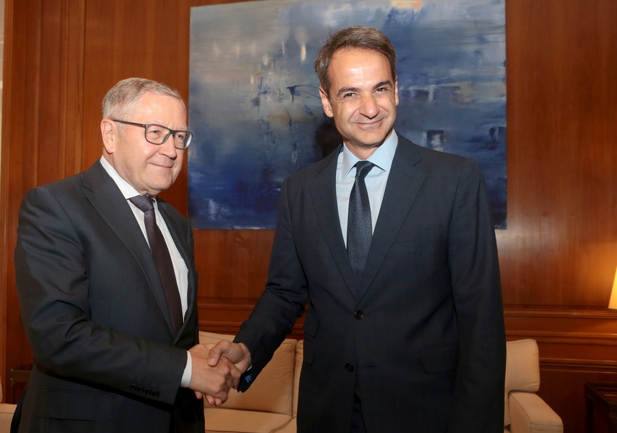 Θετικό το κλίμα στη συνάντηση Μητσοτάκη – Ρέγκλινγκ