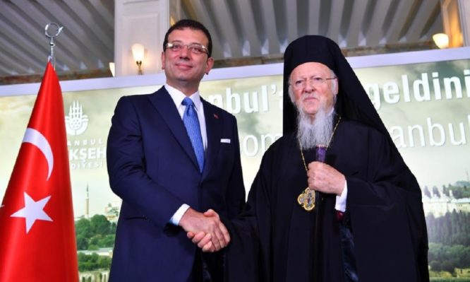 Κωνσταντινούπολη: Tι είπε ο Ιμάμογλου στον Οικουμενικό Πατριάρχη Βαρθολομαίο