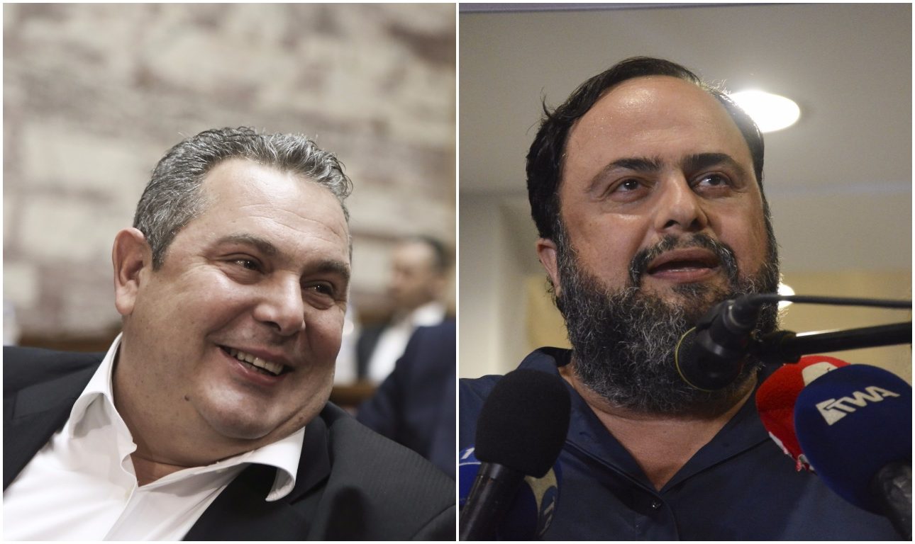 «Ναυμαχία» με… γιαούρτια και εντάλματα σύλληψης Καμμένου – Μαρινάκη στη Μήλο!