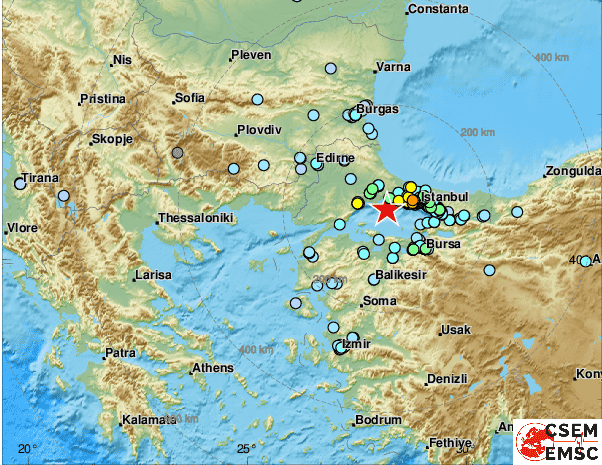 Σεισμός 5,7 Ρίχτερ στην Κωνσταντινούπολη