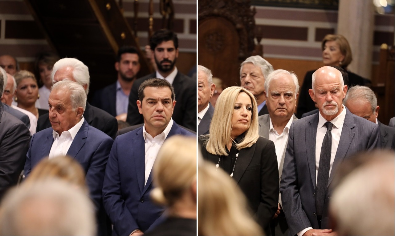 Το «όλον ΠΑΣΟΚ» αλλά και ο Τσίπρας στην κηδεία του Αντώνη Λιβάνη