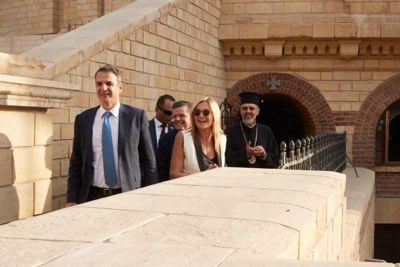 Κυριάκος και Μαρέβα στη Μονή Αγίου Γεωργίου στο Κάιρο