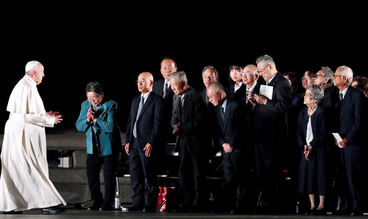 Πάπας από το Ναγκασάκι: Τα πυρηνικά όπλα αποτελούν μία διαρκή προσβολή που στρέφουμε κατά του ουρανού