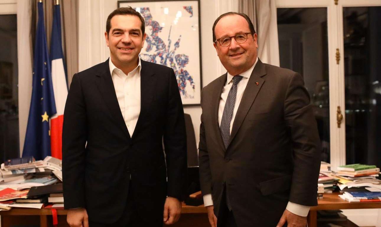 «Θερμή» συνάντηση Τσίπρα – Ολάντ στο Παρίσι