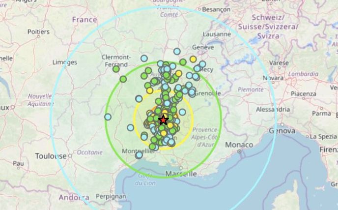 Ασυνήθιστα ισχυρός σεισμός 5,4 Ρίχτερ χτύπησε τη νότια Γαλλία