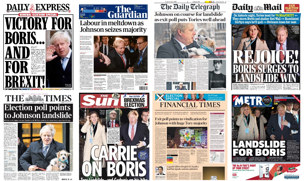 «Η αυγή της Βρετανίας του Μπόρις» – πώς είδαν τα βρετανικά ΜΜΕ το αποτέλεσμα