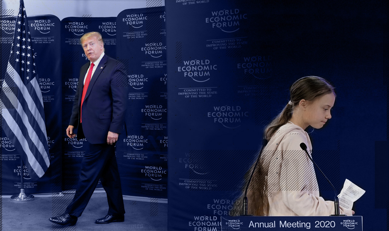 Γκρέτα και Τραμπ: η σκυθρωπή πιτσιρίκα και ο αλαζών παππούς