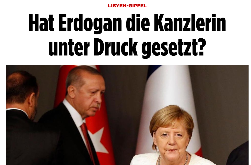 Η Βild μάς λέει αυτό που ξέραμε: ο Ερντογάν υπαγόρευσε στη Μέρκελ ποιοι θα είναι στη σύνοδο του Βερολίνου