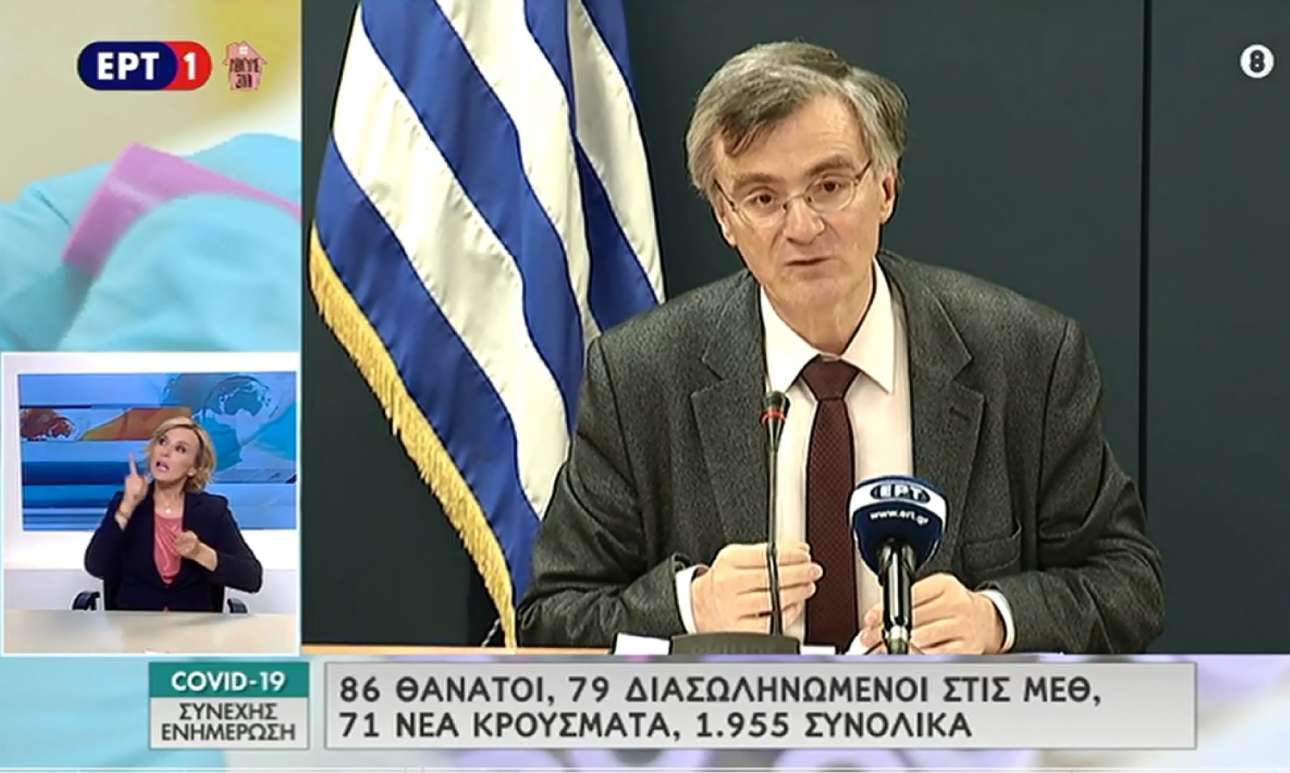 Ακόμη τρεις θάνατοι από κορονοϊό, στους 86 συνολικά στην Ελλάδα