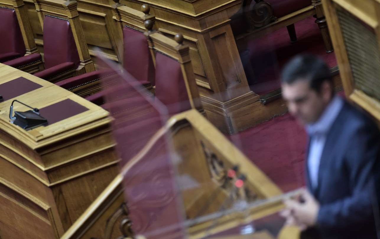 Τσίπρας στη Βουλή: Κάλυψη σε Παπαγγελόπουλο και αποχώρηση ΣΥΡΙΖΑ