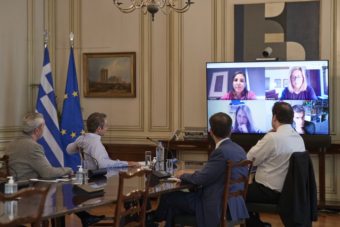 Τηλεδιάσκεψη Μητσοτάκη με τον πρόεδρο της Google για την Ευρώπη