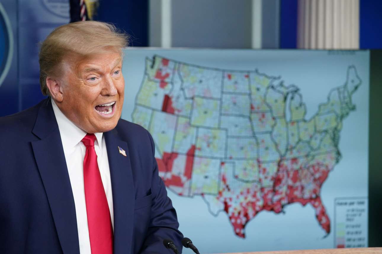 ΗΠΑ: 1.225 νεκροί σε μια ημέρα – Ο Τραμπ ακύρωσε το συνέδριο στη Φλόριντα