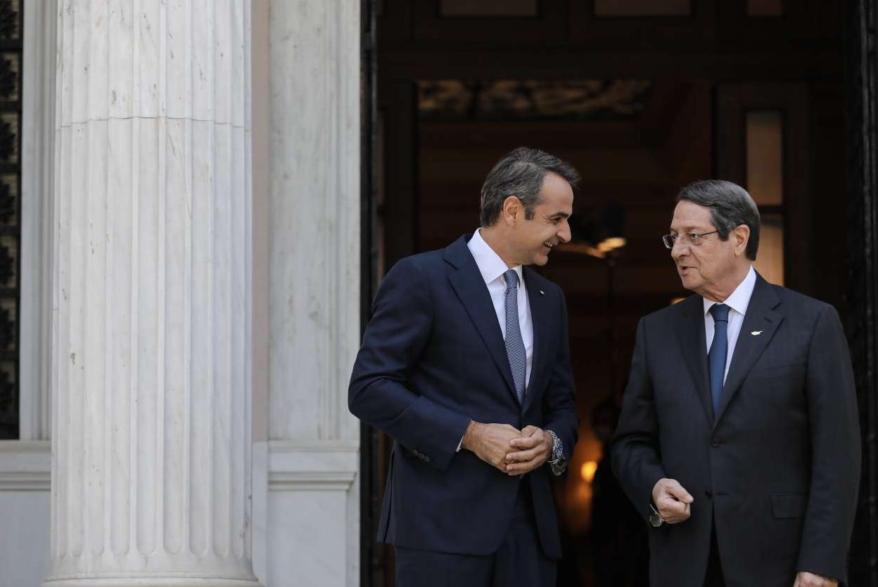 Μητσοτάκης – Αναστασιάδης: Συνάντηση συντονισμού εν όψει Συνόδου Κορυφής