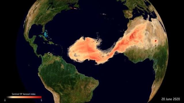 Το ταξίδι του «Γκοτζίλα»: Σύννεφο-τέρας από τη Σαχάρα γέμισε σκόνη τη Νότια Αμερική