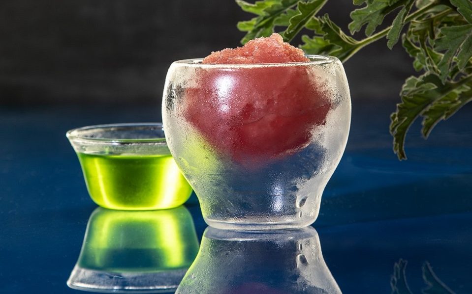 Σορμπέ καρπούζι εντός τόπου και χρόνου