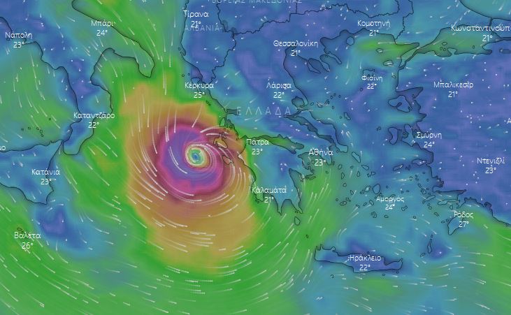 Η κακοκαιρία «Ιανός» χτύπησε την Δυτική Ελλάδα