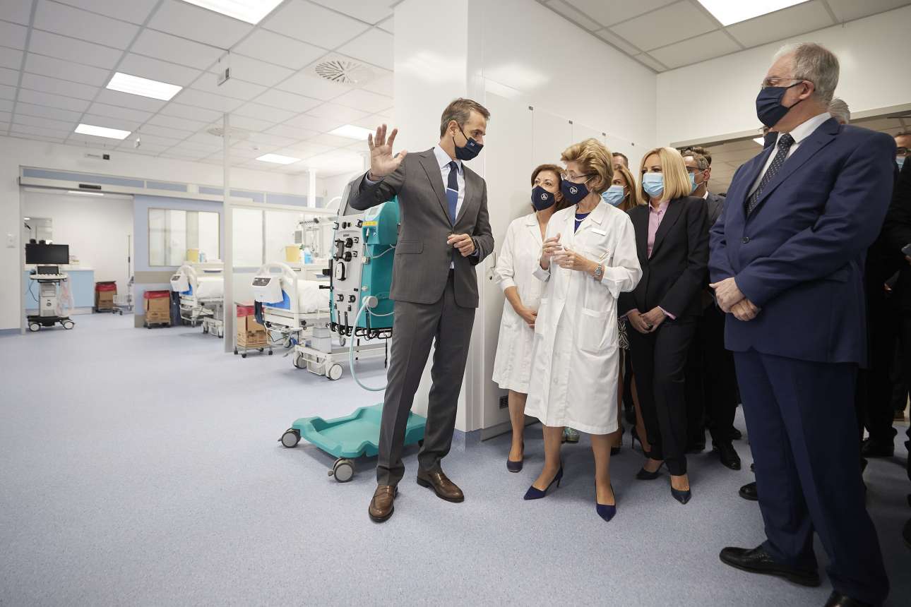 Τη μεγαλύτερη μονάδα ΜΕΘ στην Ελλάδα εγκαινίασε ο Πρωθυπουργός