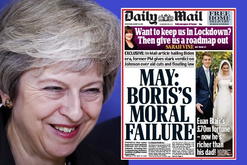 Μέι προς Τζόνσον: Από ηθικής πλευράς είσαι ξοφλημένος