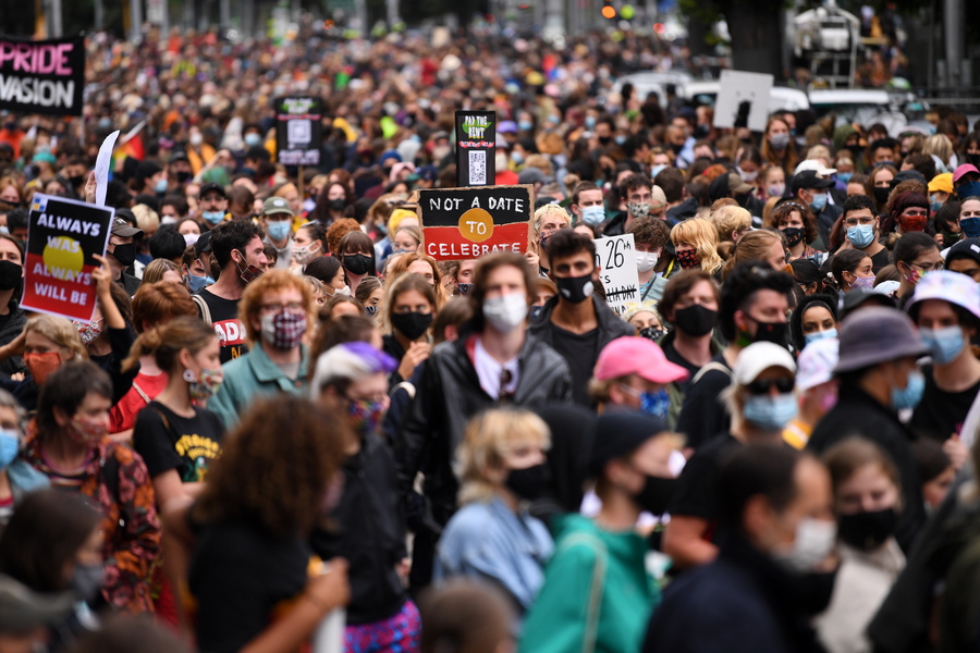 Οι Αβορίγινες στους δρόμους, παρά τις απαγορεύσεις λόγω κορονοϊού