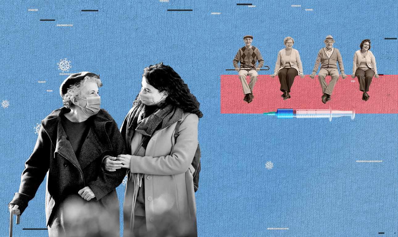 Πήγα τη μαμά για εμβόλιο