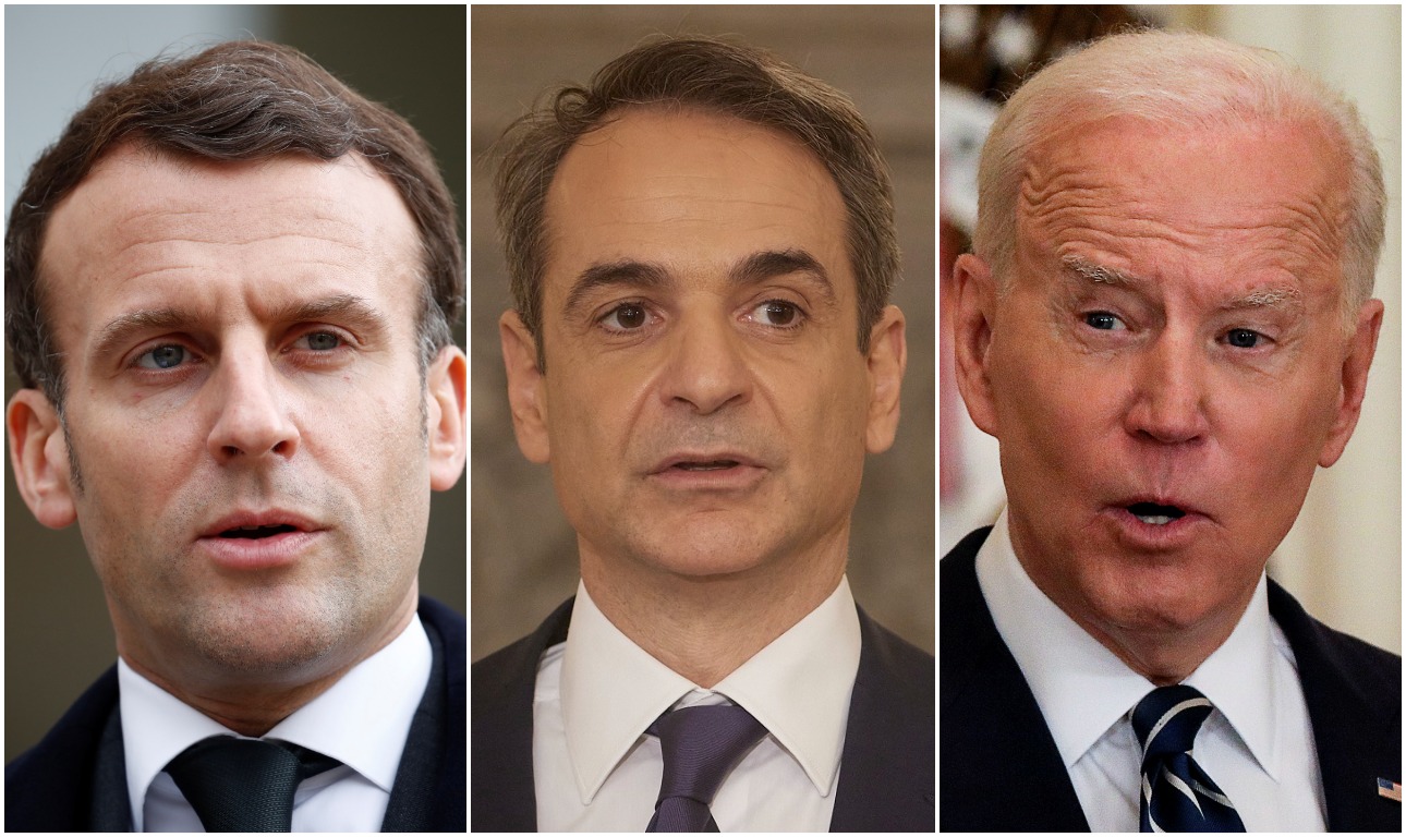 Μακρόν και Μπάιντεν ενέταξαν την Ελλάδα στο στρατηγικό τόξο ασφαλείας