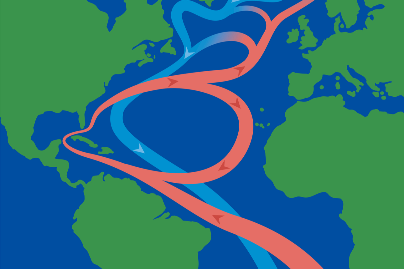Теплое течение европы. Гольфстрим течение. Тёплое течение Гольфстрим на карте. Океаническое течение Гольфстрим. Гольфстрим и Лабрадорское течение.