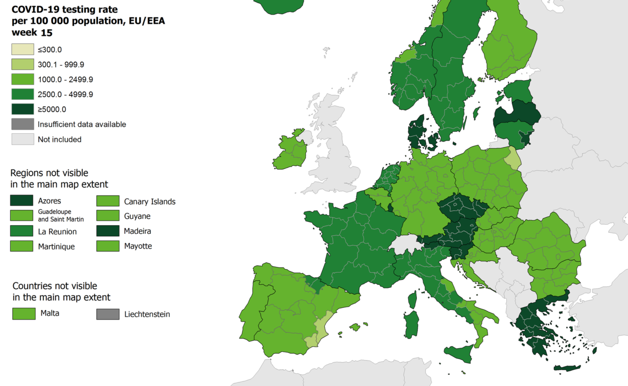 ECDC: Με πράσινους επιδημιολογικούς δείκτες και πάλι η Ελλάδα