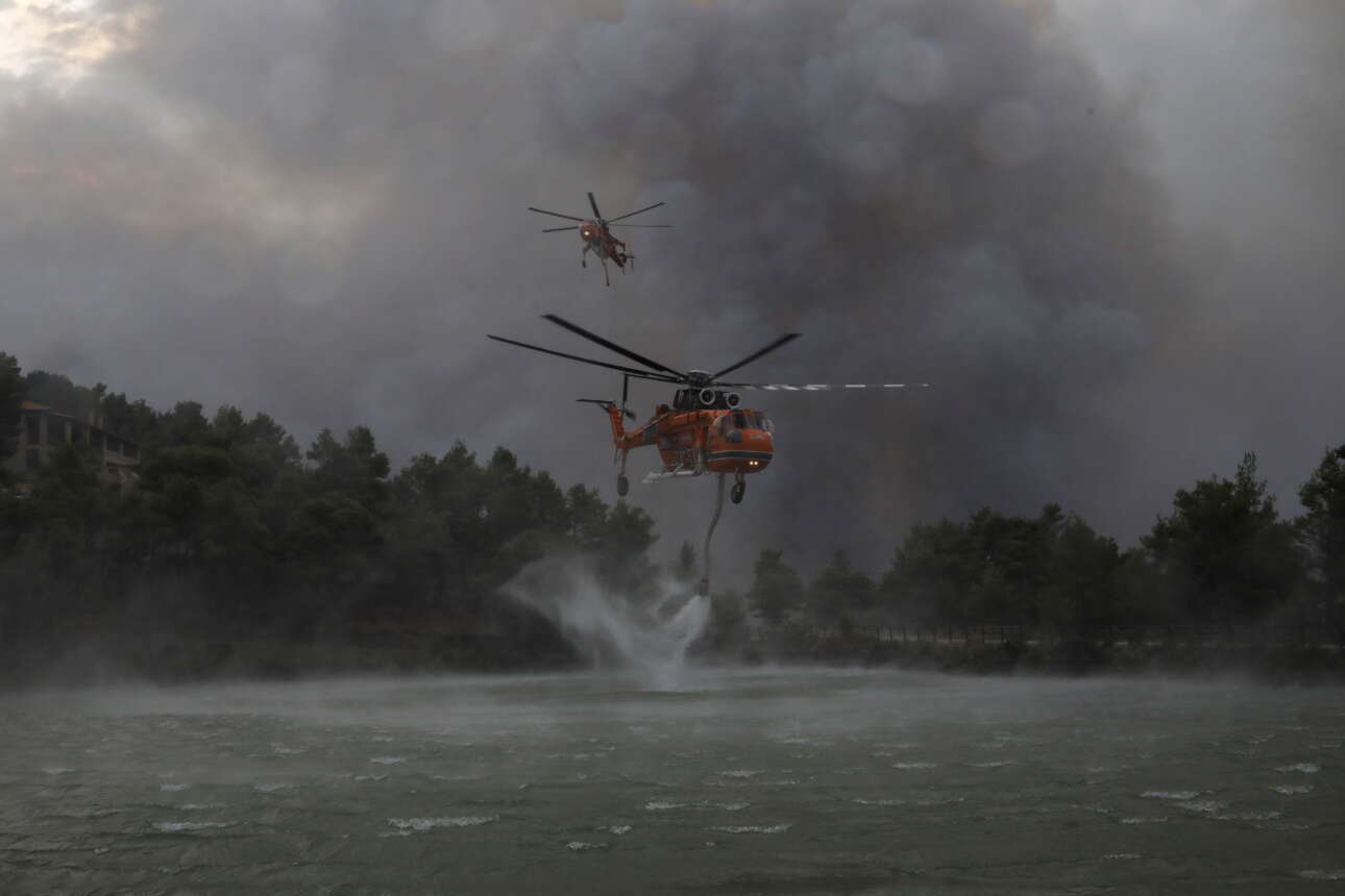 Πύρινη κόλαση στην Αττική – σε κατάσταση συναγερμού όλη η χώρα