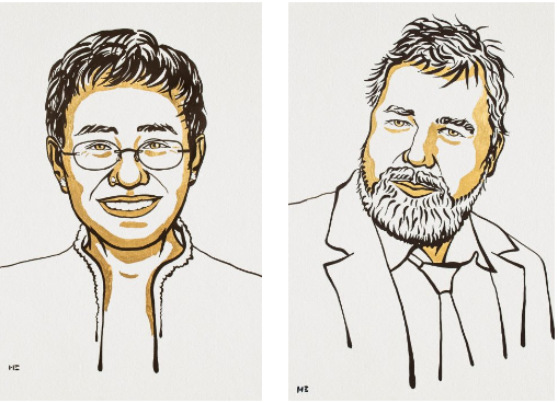 Σε δύο δημοσιογράφους από τις Φιλιππίνες και τη Ρωσία το Νομπέλ Ειρήνης