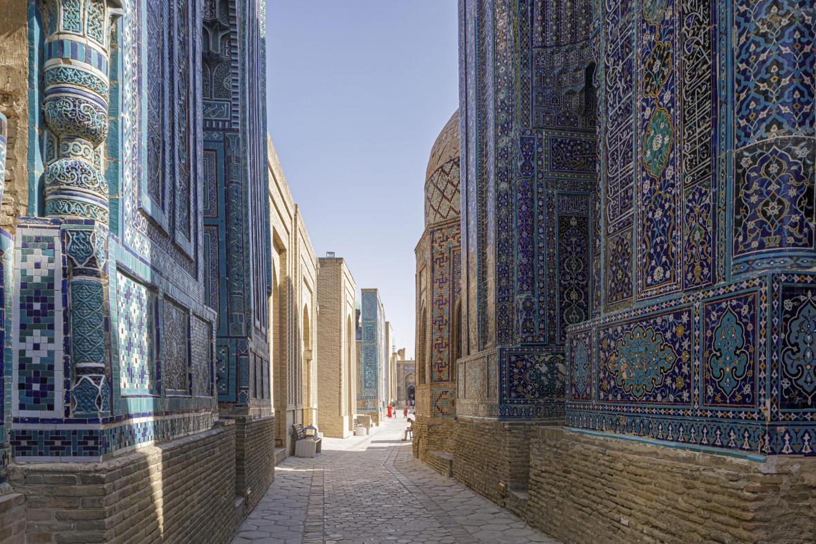 Το μαυσωλείο Σαχ-ι-Ζίντα στην πόλη Σαμαρκάνδη, του Ουζμπεκιστάν