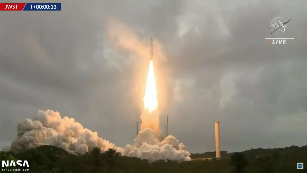 Εκτοξεύτηκε το James Webb, το τηλεσκόπιο που υπόσχεται επανάσταση στη διαστημική εξερεύνηση